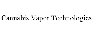 CANNABIS VAPOR TECHNOLOGIES