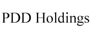 PDD HOLDINGS