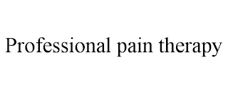PROFESSIONAL PAIN THERAPY