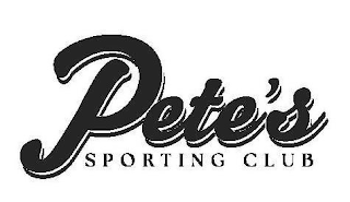 PETE'S SPORTING CLUB