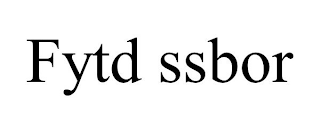 FYTD SSBOR