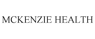 MCKENZIE HEALTH