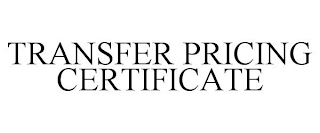 TRANSFER PRICING CERTIFICATE