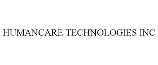 HUMANCARE TECHNOLOGIES INC