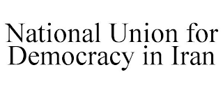 NATIONAL UNION FOR DEMOCRACY IN IRAN