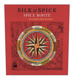 SILK & SPICE SPICE ROUTE INTENSE RED BLEND COCOA MACE CAROB NUTMEG GINGER PEPPER ANISE CINNAMON CARDAMON CLOVE VANILLA ALLSPICE