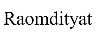 RAOMDITYAT