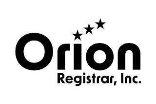 ORION REGISTRAR, INC.