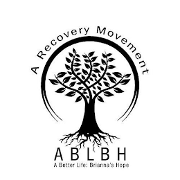 A RECOVERY MOVEMENT A B L B H A BETTER LIFE: BRIANNA'S HOPE