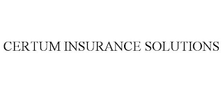 CERTUM INSURANCE SOLUTIONS