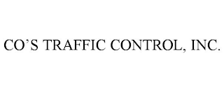 CO'S TRAFFIC CONTROL, INC.