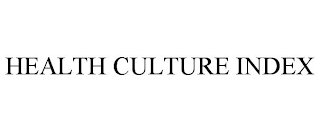 HEALTH CULTURE INDEX