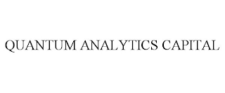 QUANTUM ANALYTICS CAPITAL