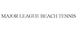 MAJOR LEAGUE BEACH TENNIS