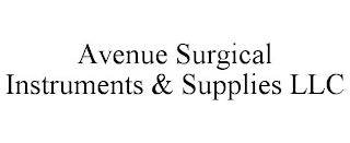 AVENUE SURGICAL INSTRUMENTS & SUPPLIES LLC