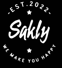 EST.2022 SAKLY WE MAKE YOU HAPPY