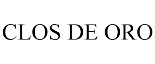 CLOS DE ORO