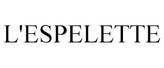 L'ESPELETTE