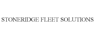 STONERIDGE FLEET SOLUTIONS