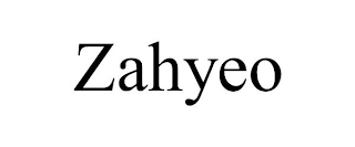 ZAHYEO