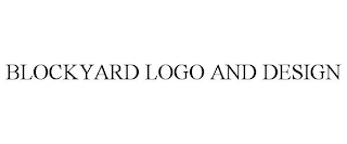 BLOCKYARD LOGO AND DESIGN