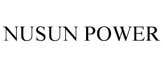 NUSUN POWER