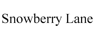 SNOWBERRY LANE