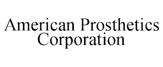 AMERICAN PROSTHETICS CORPORATION