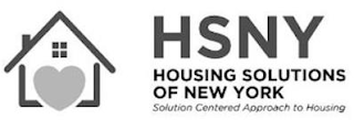 HSNY HOUSING SOLUTIONS OF NEW YORK SOLUTION CENTERED APPROACH TO HOUSING