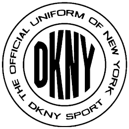 DKNY THE OFFICIAL UNIFORM OF NEW YORK DKNY SPORT