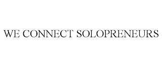 WE CONNECT SOLOPRENEURS