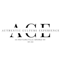 ACE AUTHENTIC CULTURE EXPERIENCE MOTORCYCLE BRAND EST. 2020