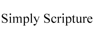 SIMPLY SCRIPTURE