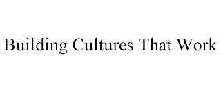 BUILDING CULTURES THAT WORK