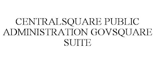 CENTRALSQUARE PUBLIC ADMINISTRATION GOVSQUARE SUITE