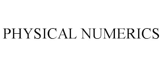 PHYSICAL NUMERICS
