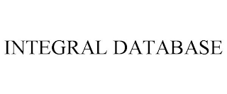 INTEGRAL DATABASE