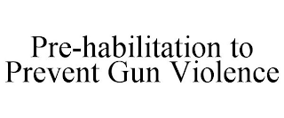 PRE-HABILITATION TO PREVENT GUN VIOLENCE