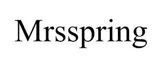 MRSSPRING