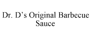 DR. D'S ORIGINAL BARBECUE SAUCE