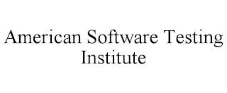 AMERICAN SOFTWARE TESTING INSTITUTE