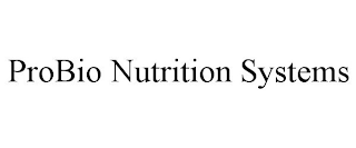 PROBIO NUTRITION SYSTEMS