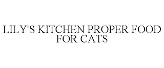 LILY'S KITCHEN PROPER FOOD FOR CATS
