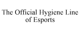 THE OFFICIAL HYGIENE LINE OF ESPORTS