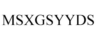 MSXGSYYDS