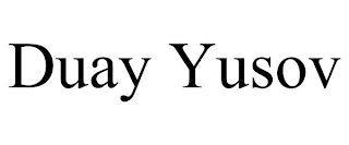 DUAY YUSOV