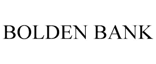 BOLDEN BANK