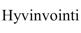 HYVINVOINTI