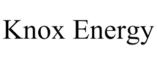 KNOX ENERGY