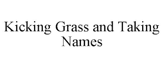 KICKING GRASS AND TAKING NAMES